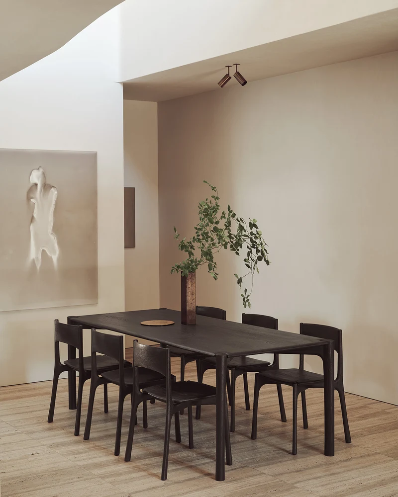 PI Dining Table Teak Dark Brown