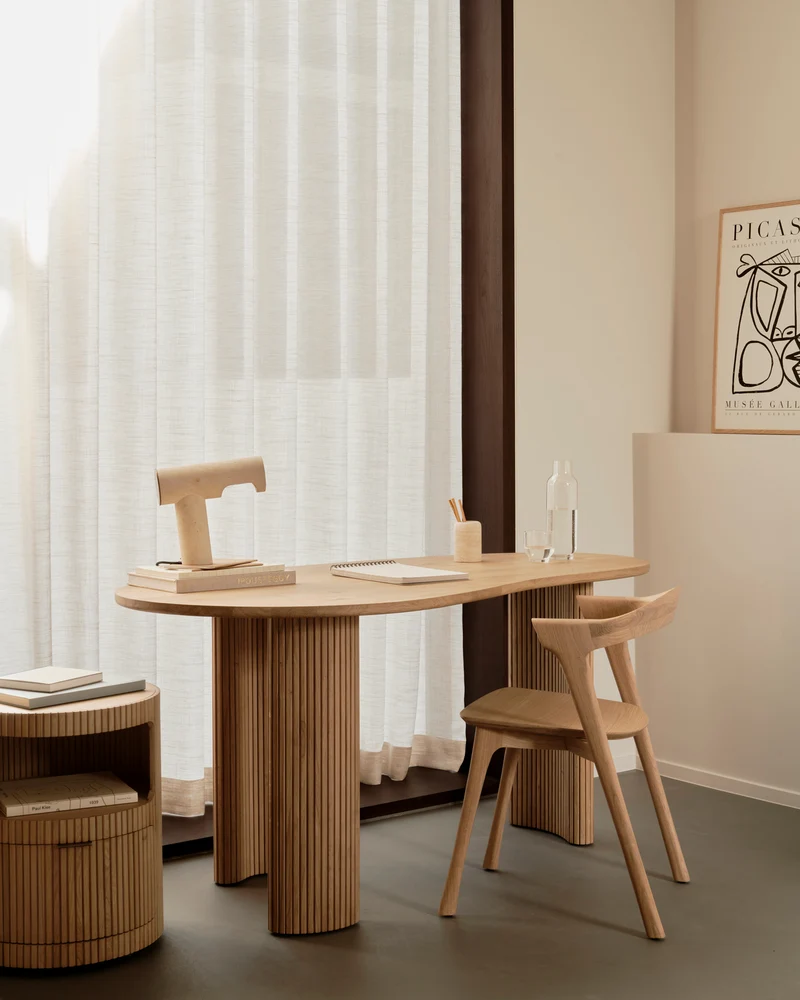 Boomerang Desk Oak