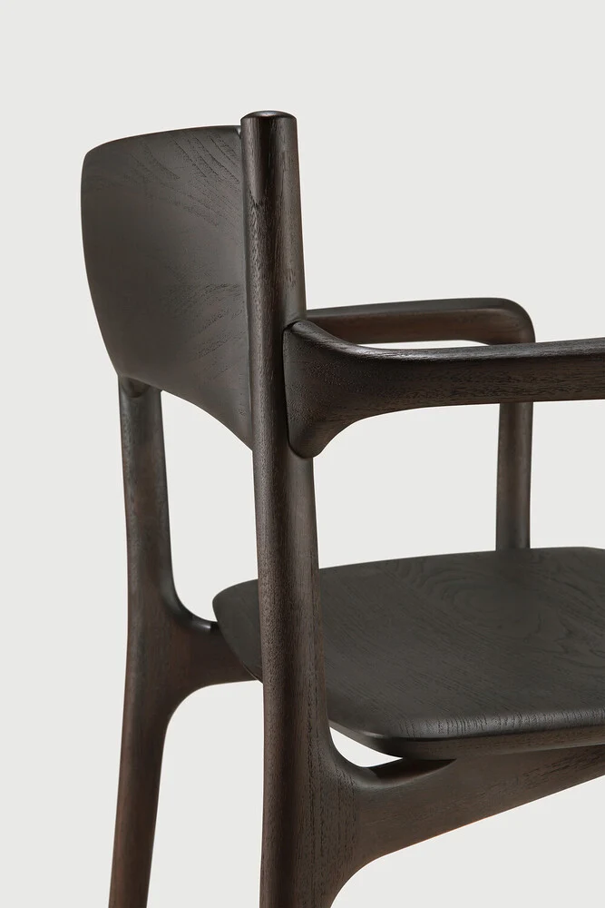 PI Dining Chair - Teak Dark Brown
