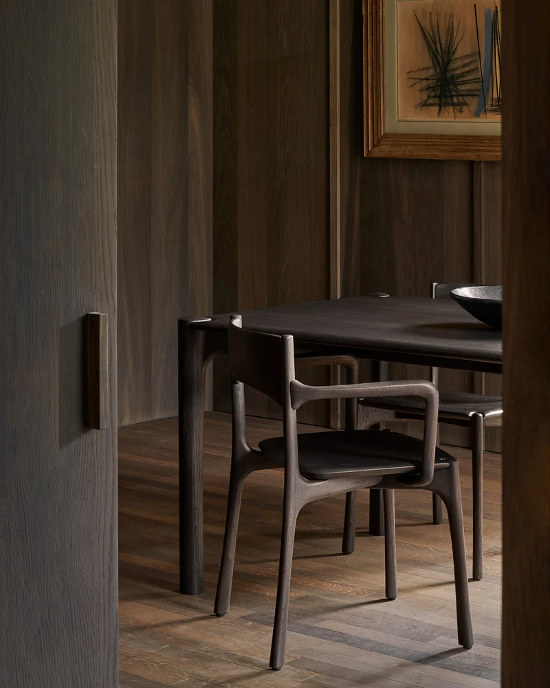 PI Dining Chair - Teak Dark Brown