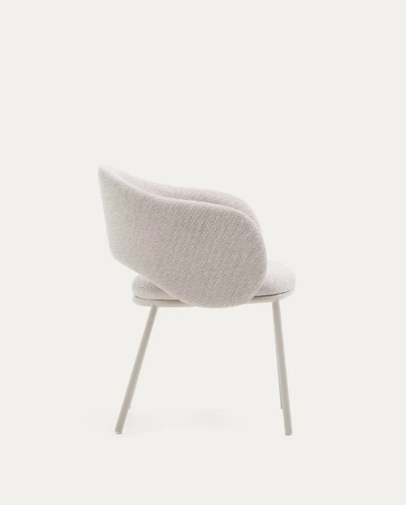 Maina Chair Beige & Steel
