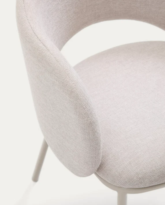 Maina Chair Beige & Steel