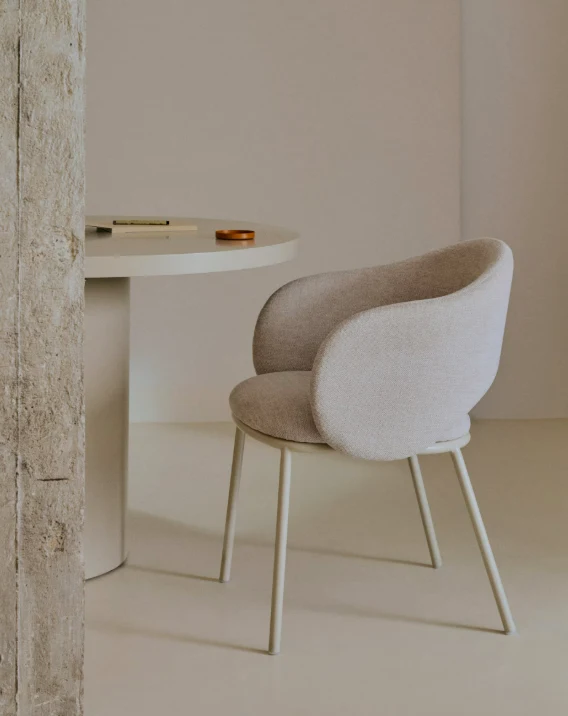 Maina Chair Beige & Steel