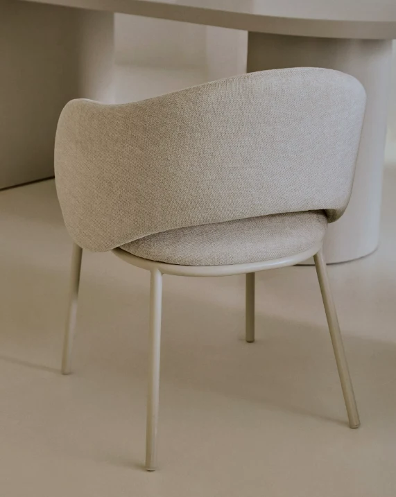 Maina Chair Beige & Steel