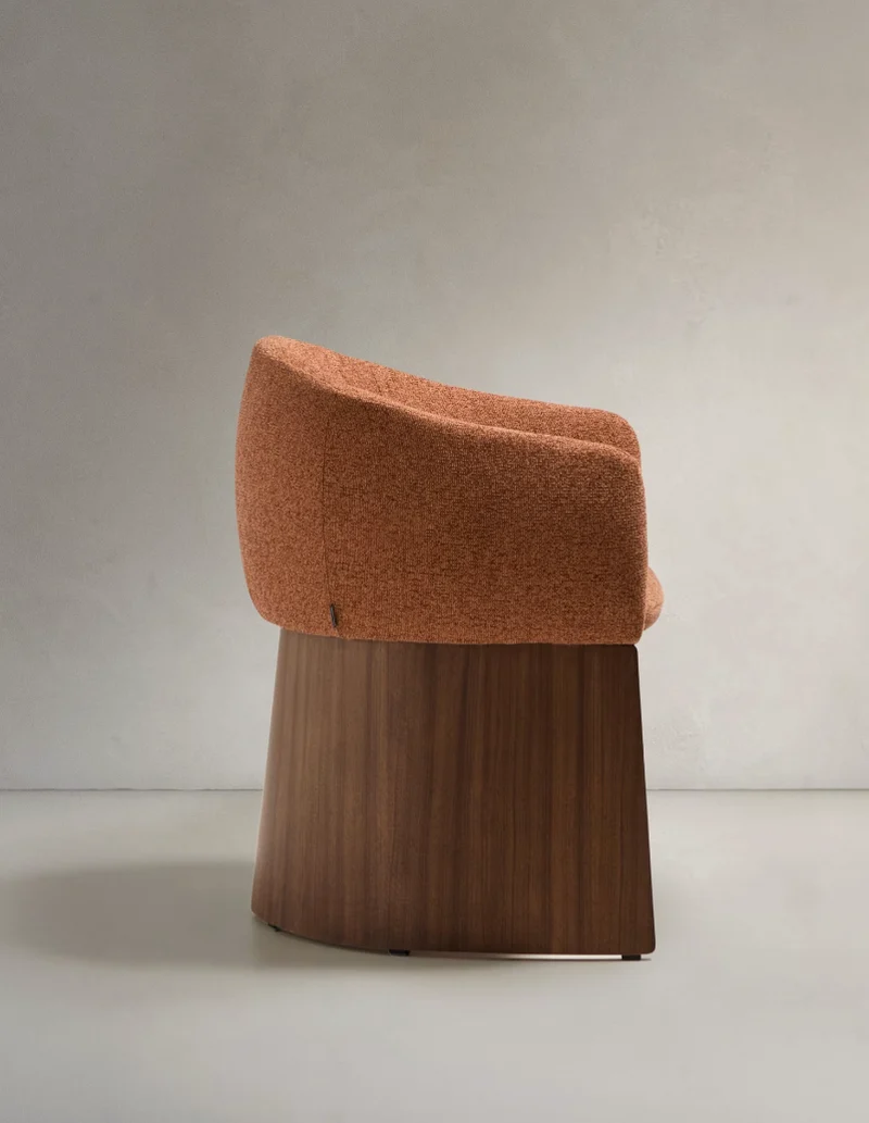 Bosca Terracotta Chenille & Walnut