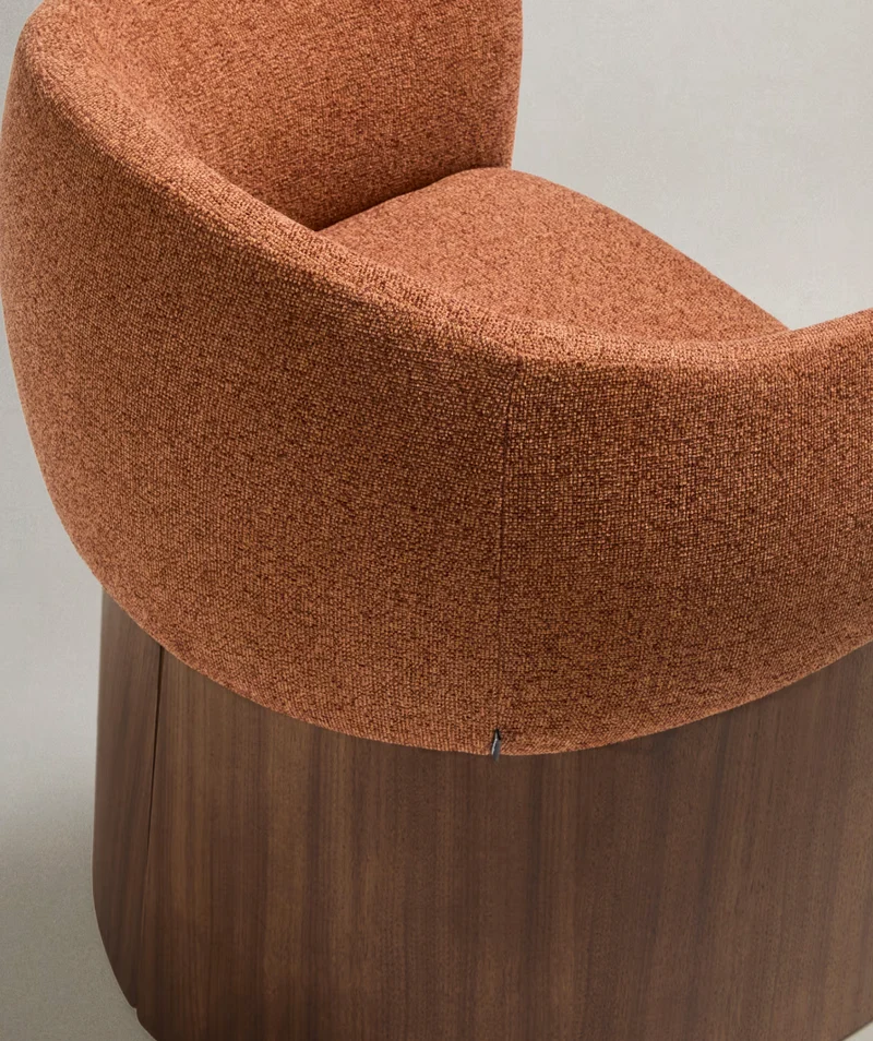 Bosca Terracotta Chenille & Walnut