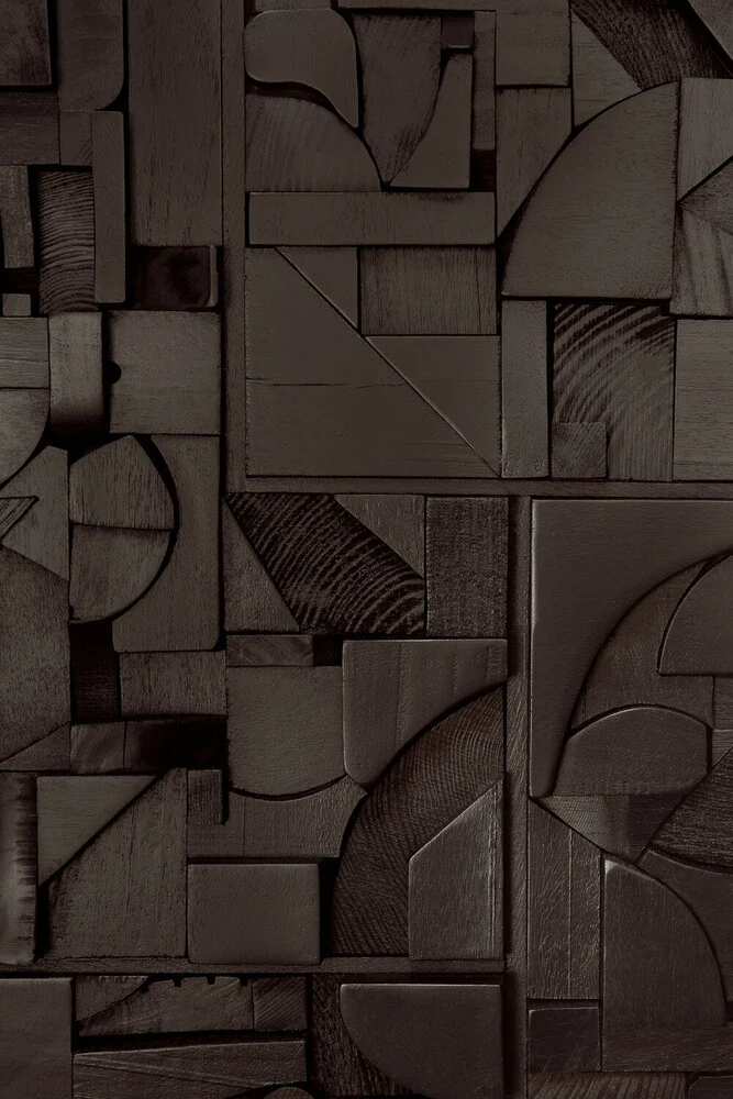 Bricks Wall Art / Black