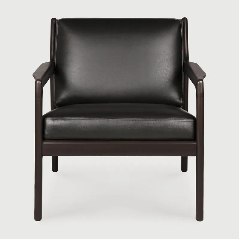 Jack Lounge Chair - Black Leather