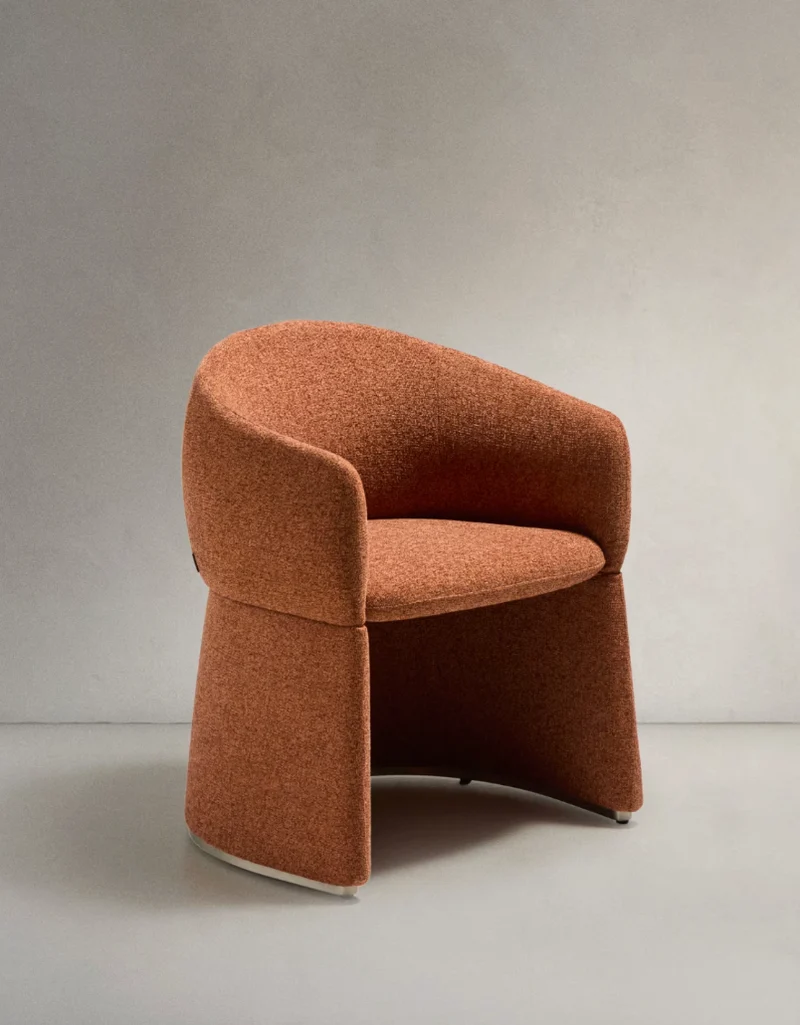 Bosca Chair Terracotta Chenille