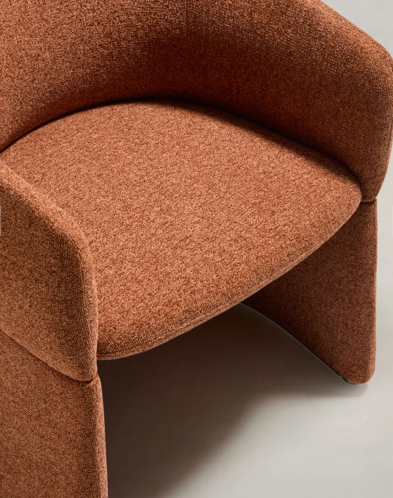 Bosca Chair Terracotta Chenille