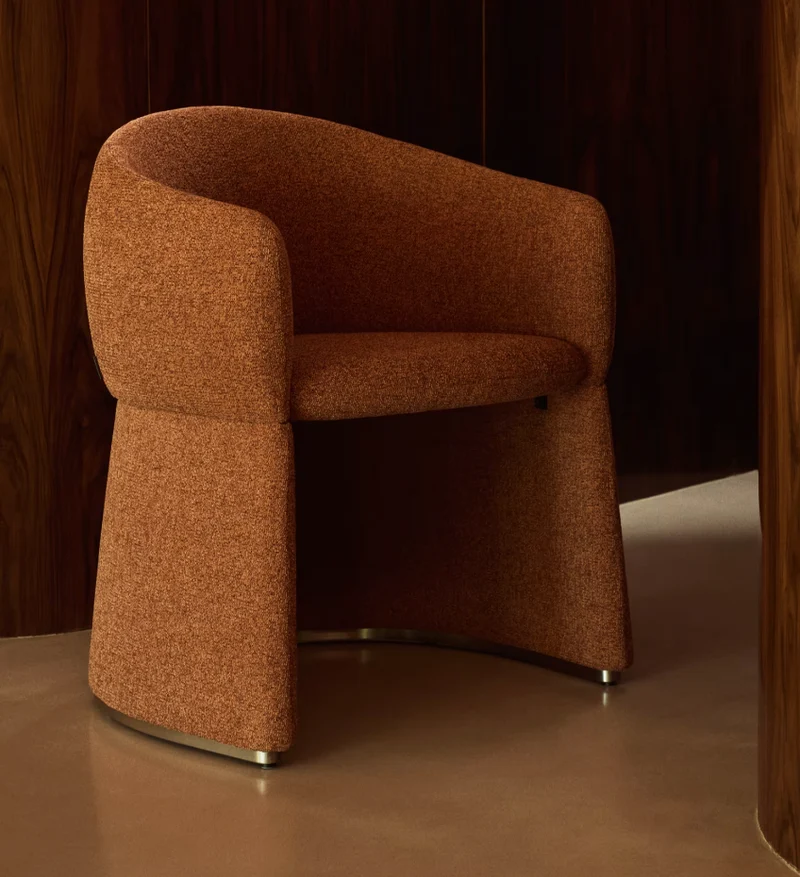 Bosca Chair Terracotta Chenille