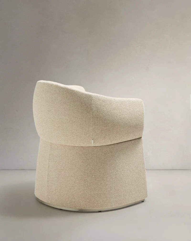 Bosca Chair Beige Chenille
