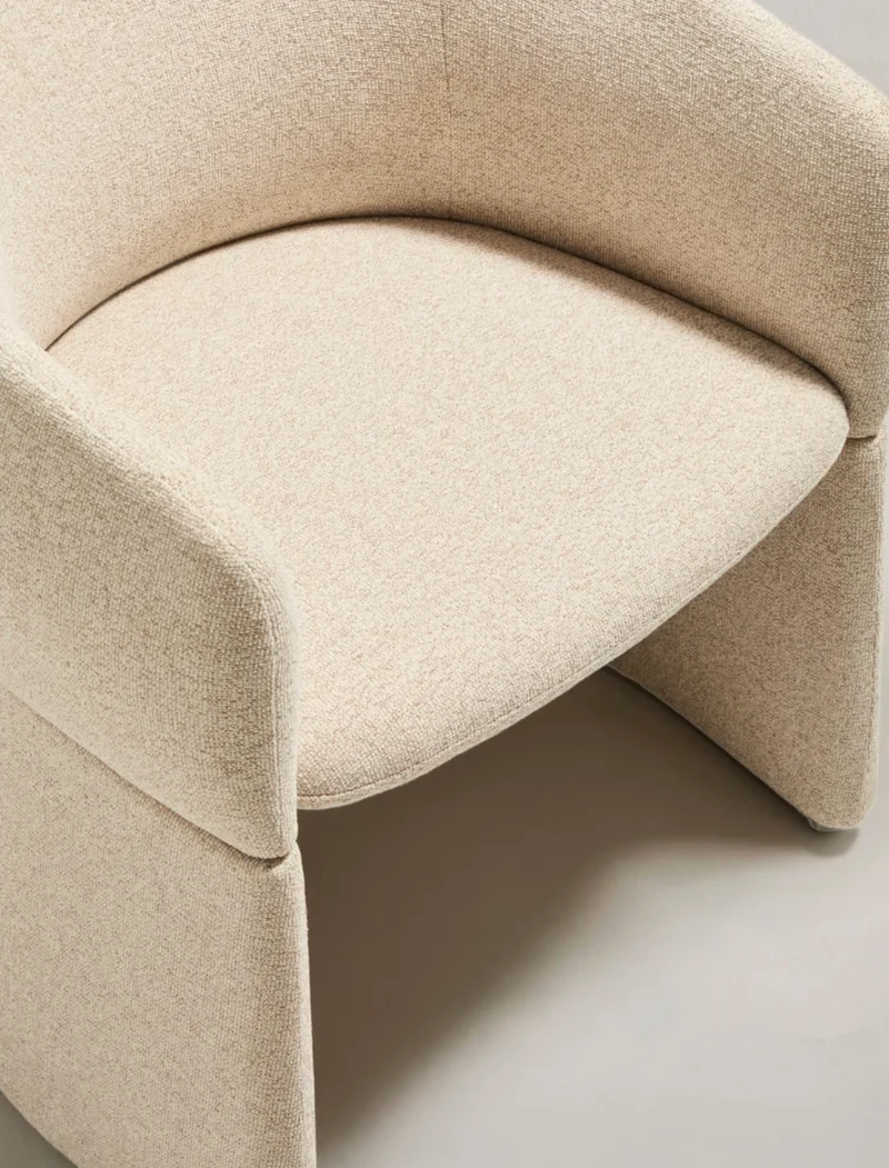 Bosca Chair Beige Chenille