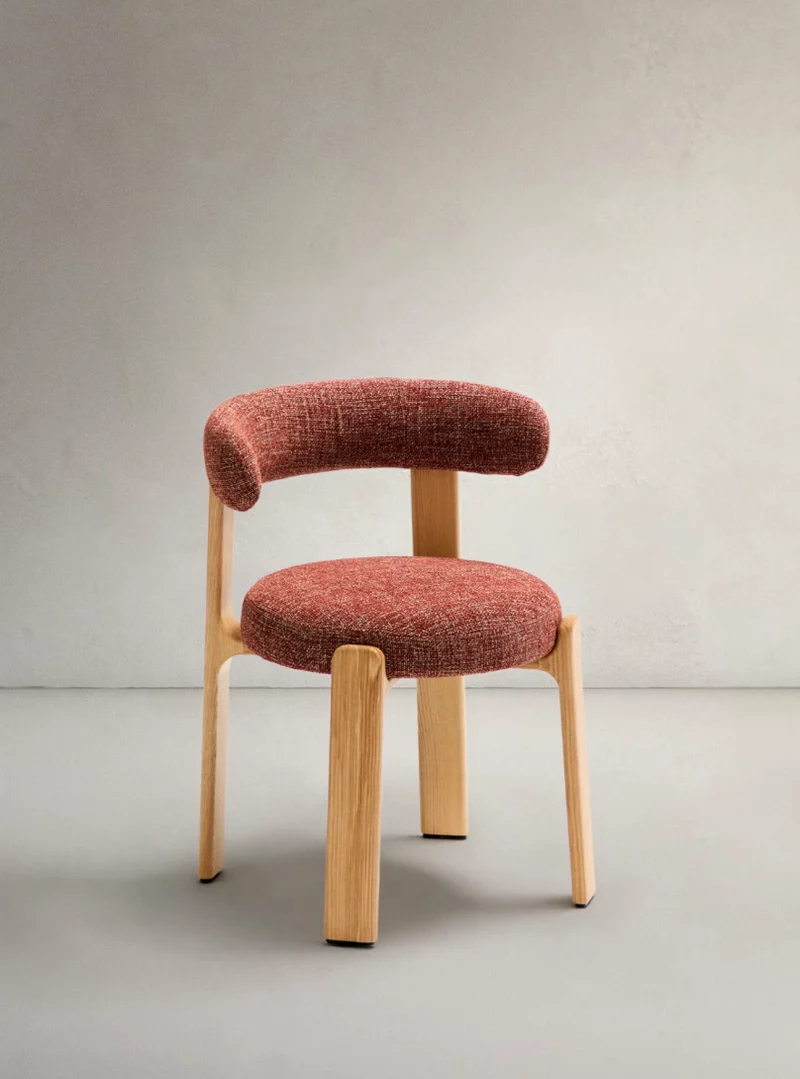 Granite Dining Chair Terracotta Chenille & Ash