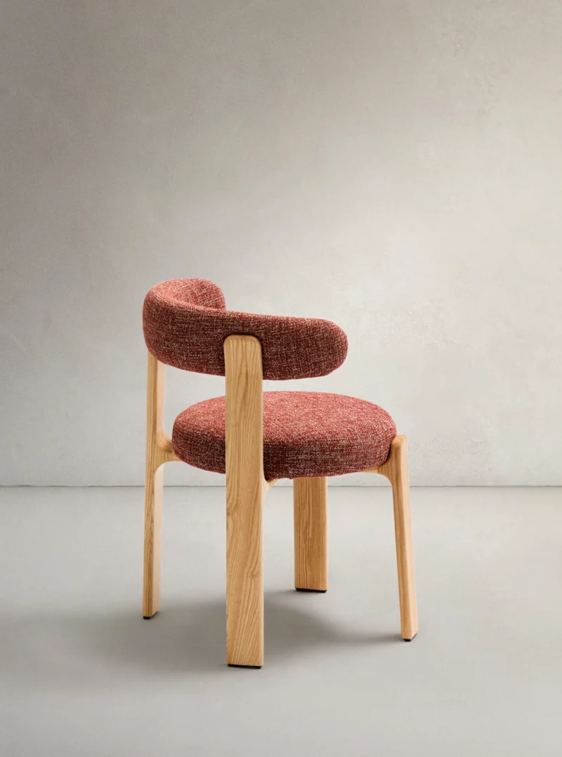 Granite Dining Chair Terracotta Chenille & Ash