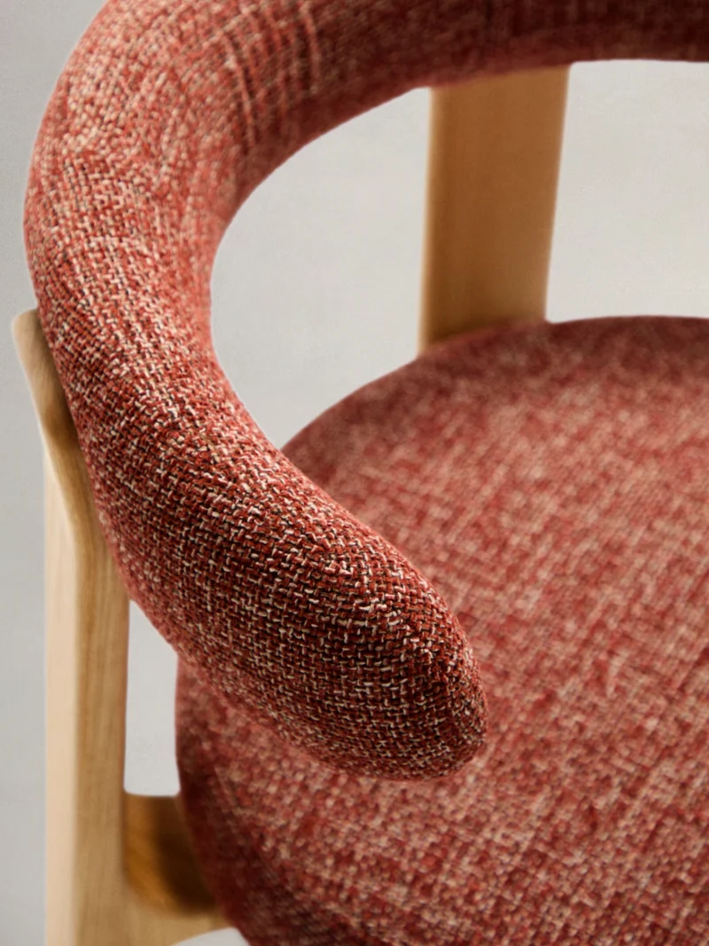 Granite Dining Chair Terracotta Chenille & Ash