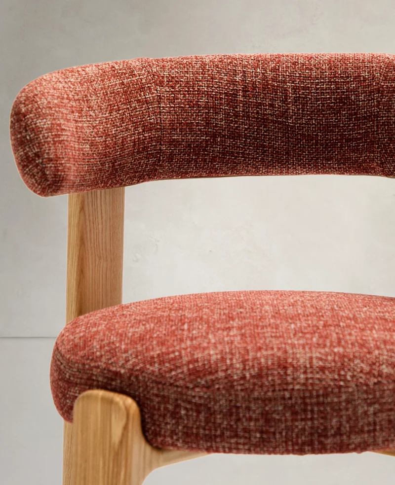 Granite Dining Chair Terracotta Chenille & Ash