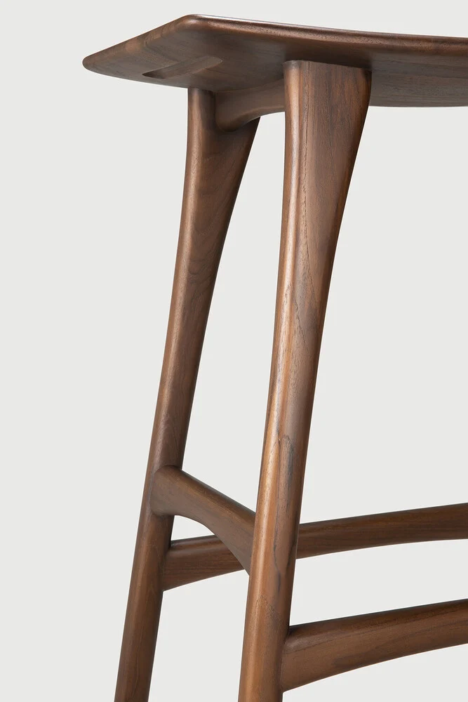 Osso Bar Stool - Teak Brown