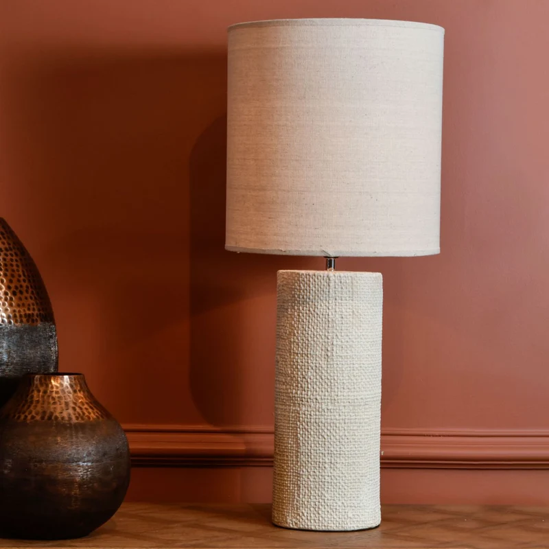 Textured Porcelain Table Lamp