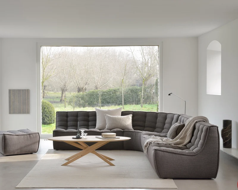 N701 Footstool - Dark Grey