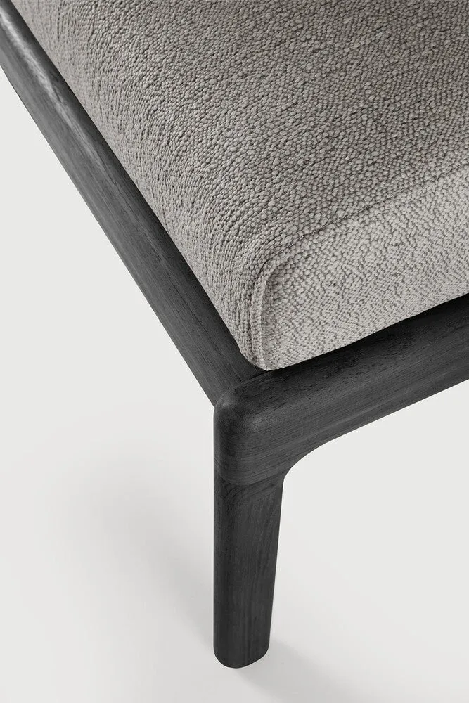 Jack Outdoor Footstool - Teak Black Mocha