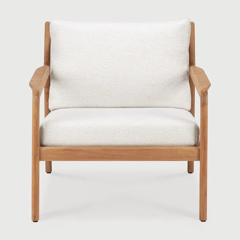 Jack Outdoor Lounge Chair - Teak Off White