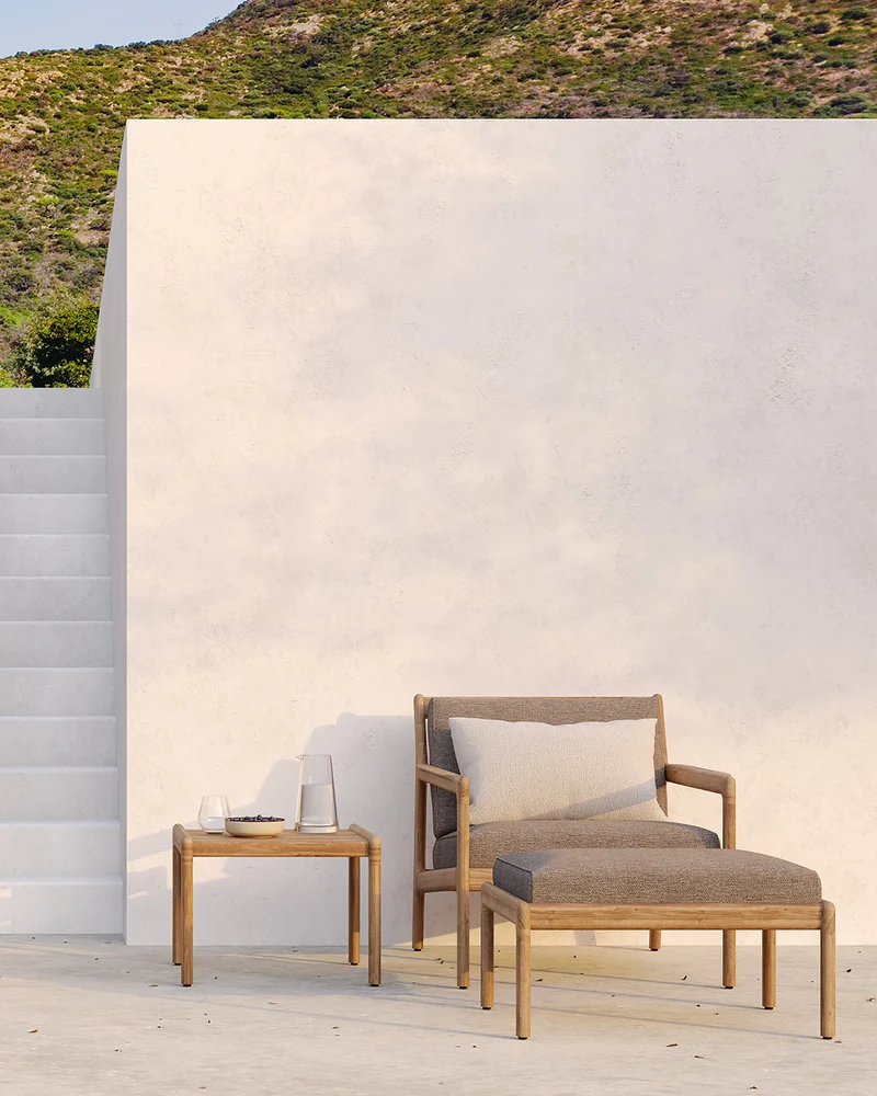 Jack Outdoor Lounge Chair - Teak Mocha