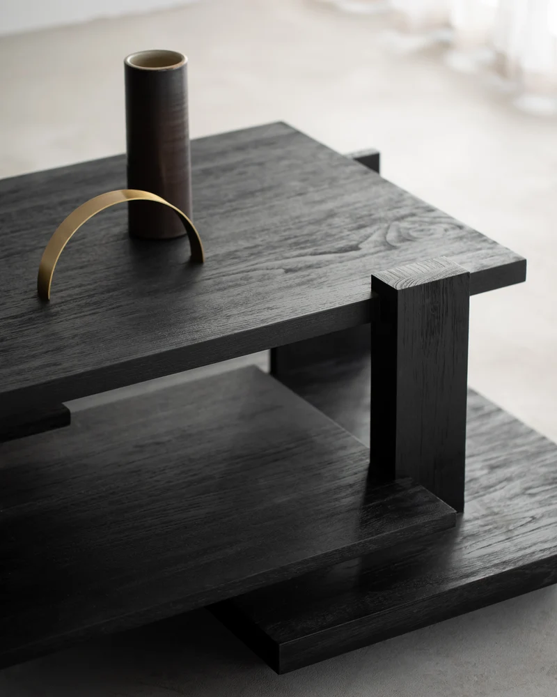 Teak Abstract Coffee Table - Ex Display