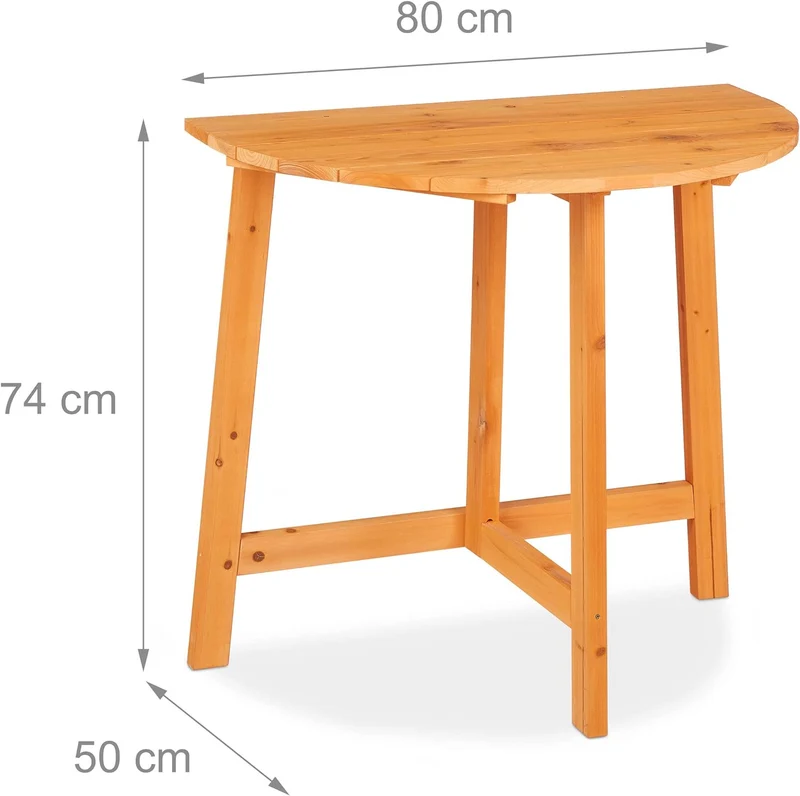 Table Demi Lune Pliante
