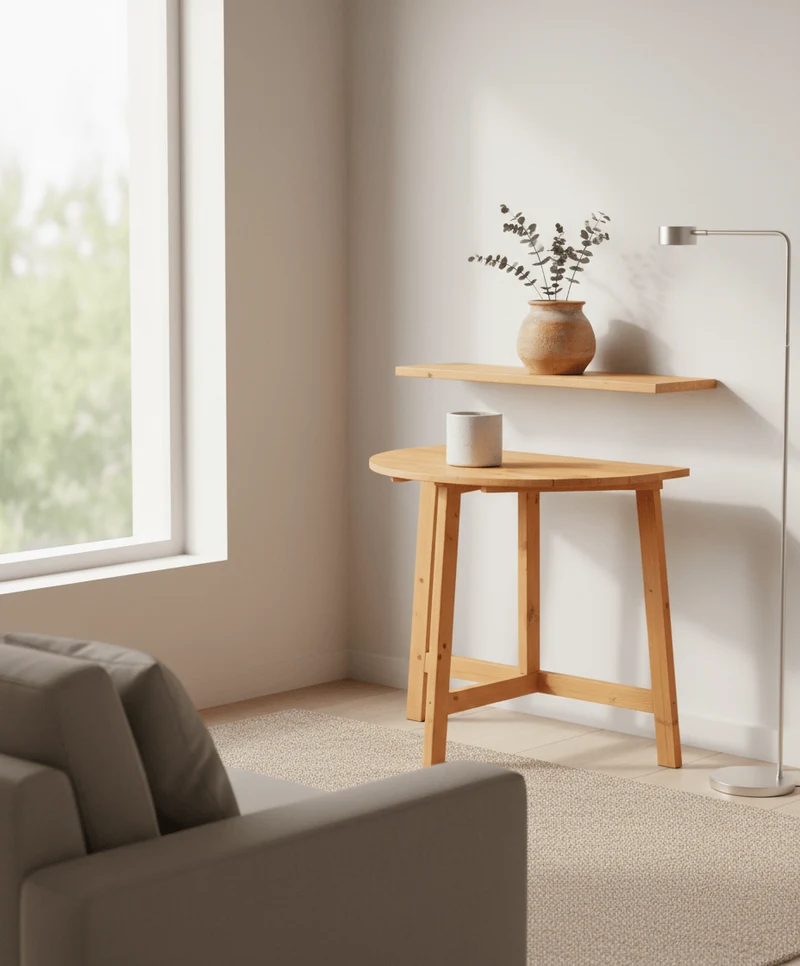 Table Demi Lune Pliante
