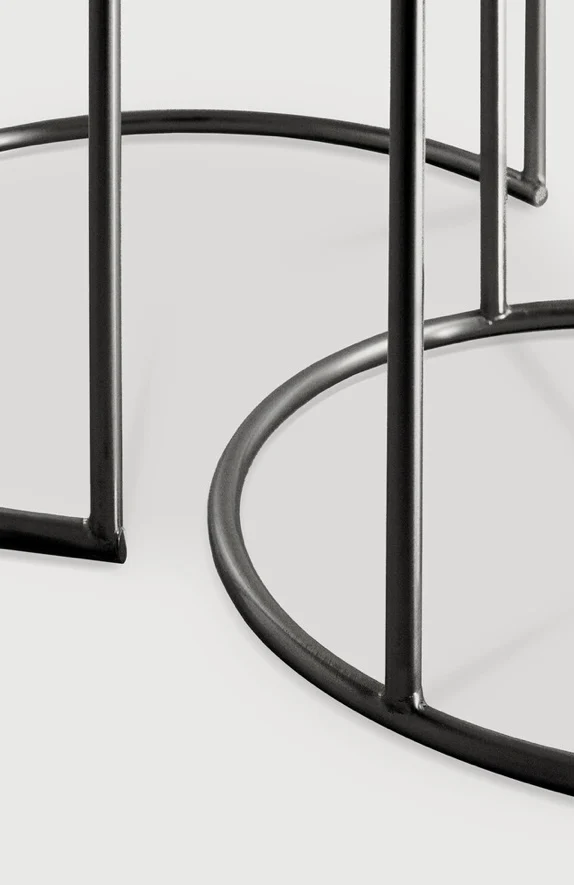 Nesting Coffee Table Set Charcoal