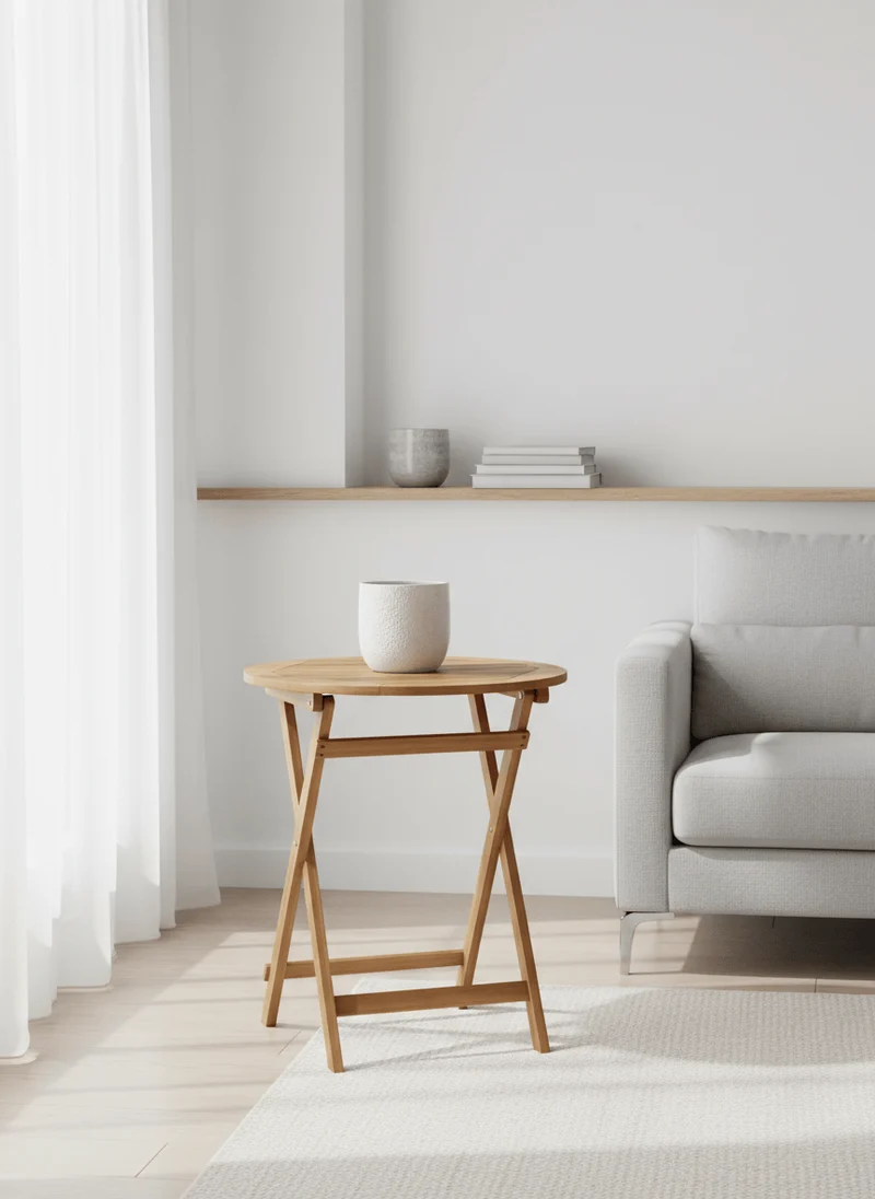 Table Ronde Pliante Bois