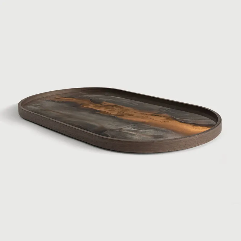 Bronze Organic Glass Tray