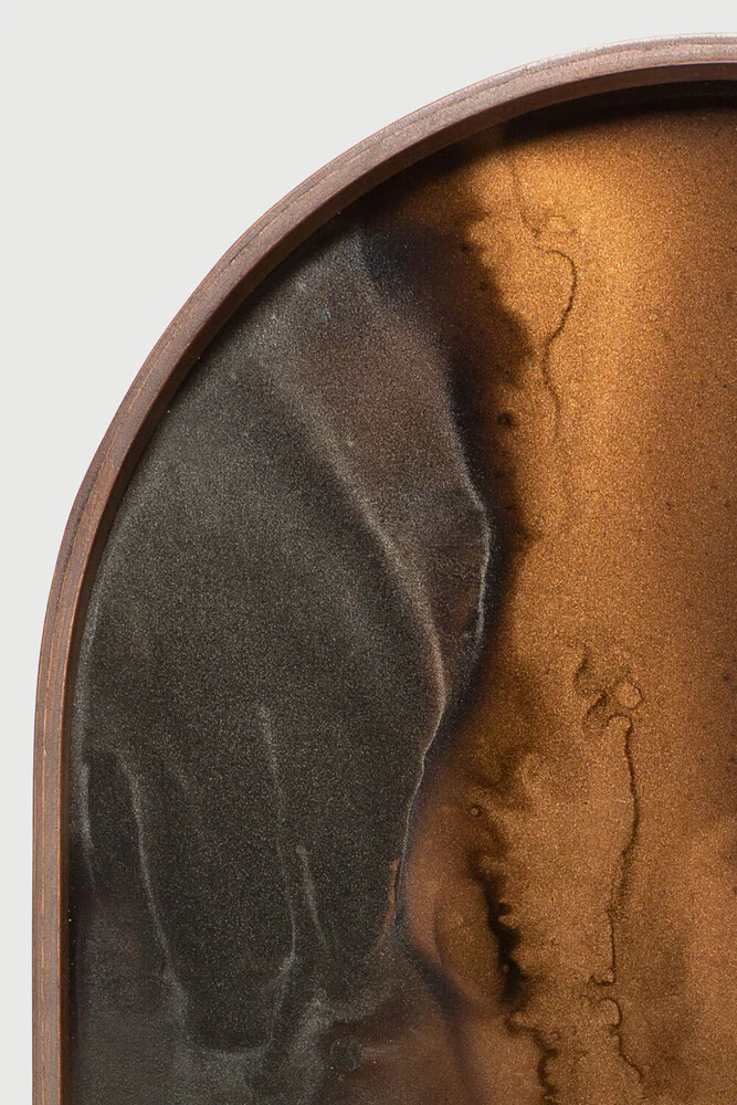 Bronze Organic Glass Tray