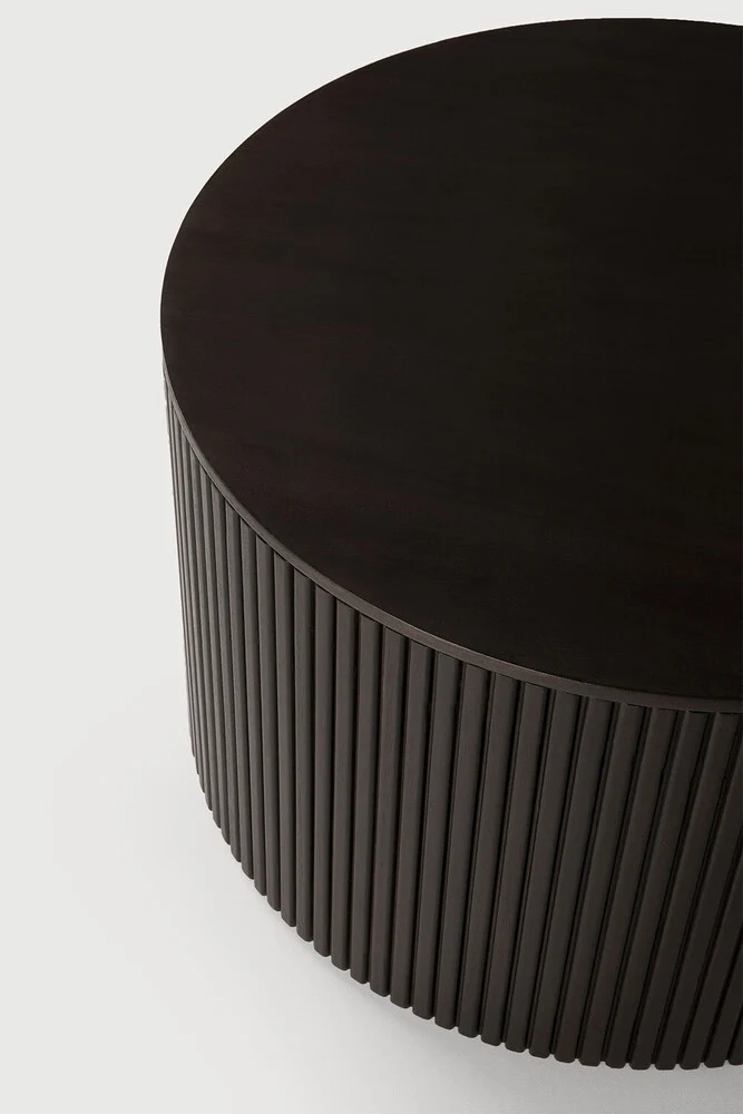 Mahogany Dark Brown Round Side Table