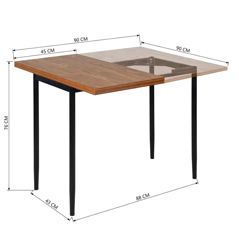 Table De Balcon Extensible Pliante