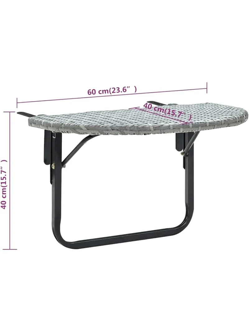Table Balcon Suspendue Pliante