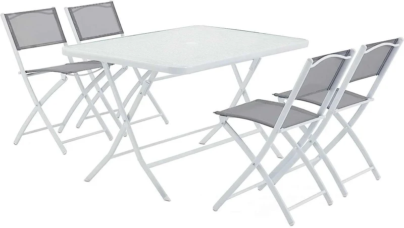 Table De Jardin Et 4 Chaises Pliantes