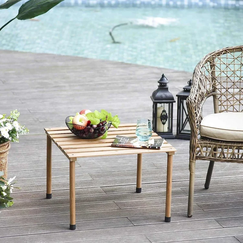 Petite Table De Jardin En Bois Pliante