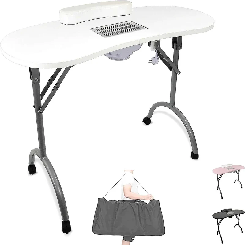 Table Manucure Pliante Avec Aspirateur