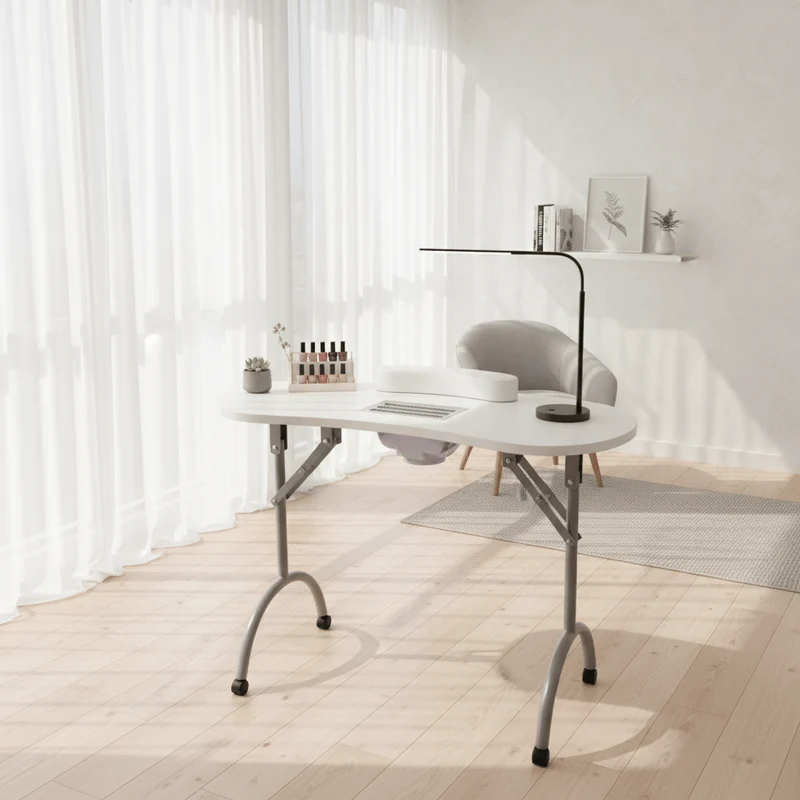 Table Manucure Pliante Avec Aspirateur