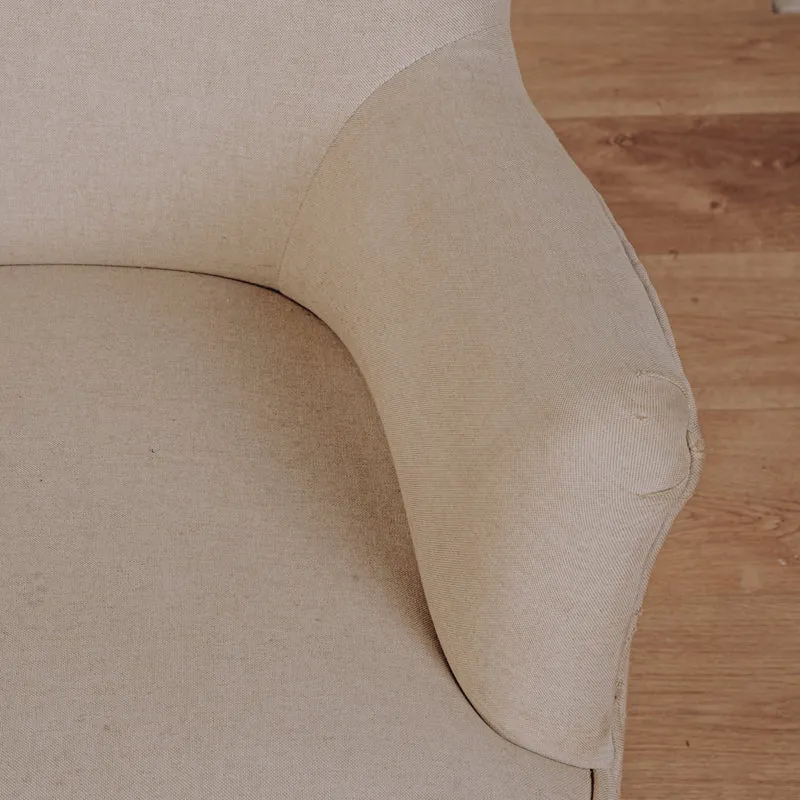 Fauteuil Crapaud Ecru