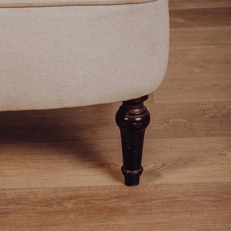 Fauteuil Crapaud Ecru