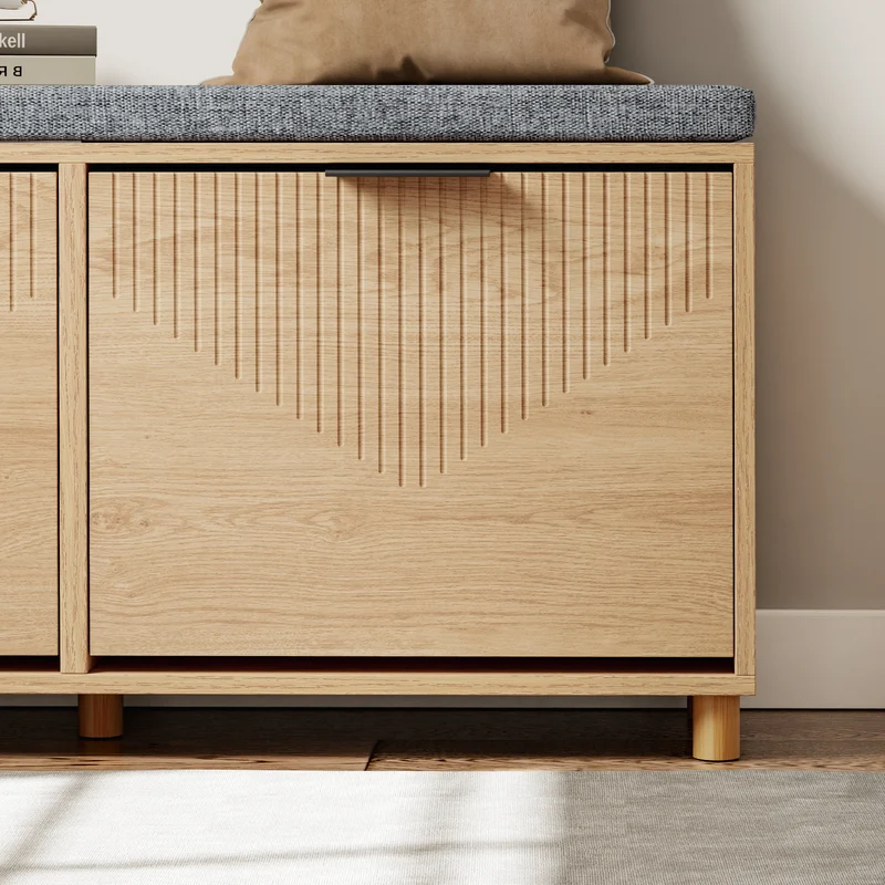 SoBuy FSR211-N Banc à Chaussures d'Entrée 24 cm – Naturel