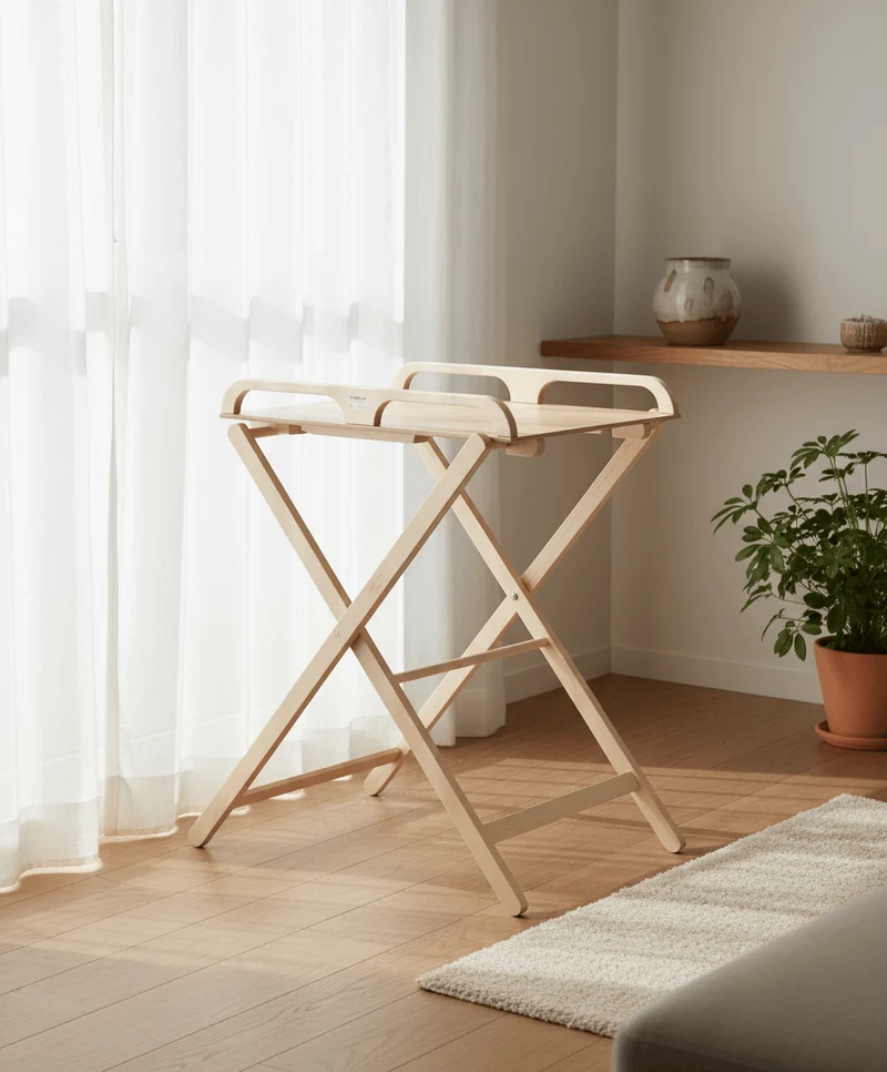 Table À Langer Pliante Bois