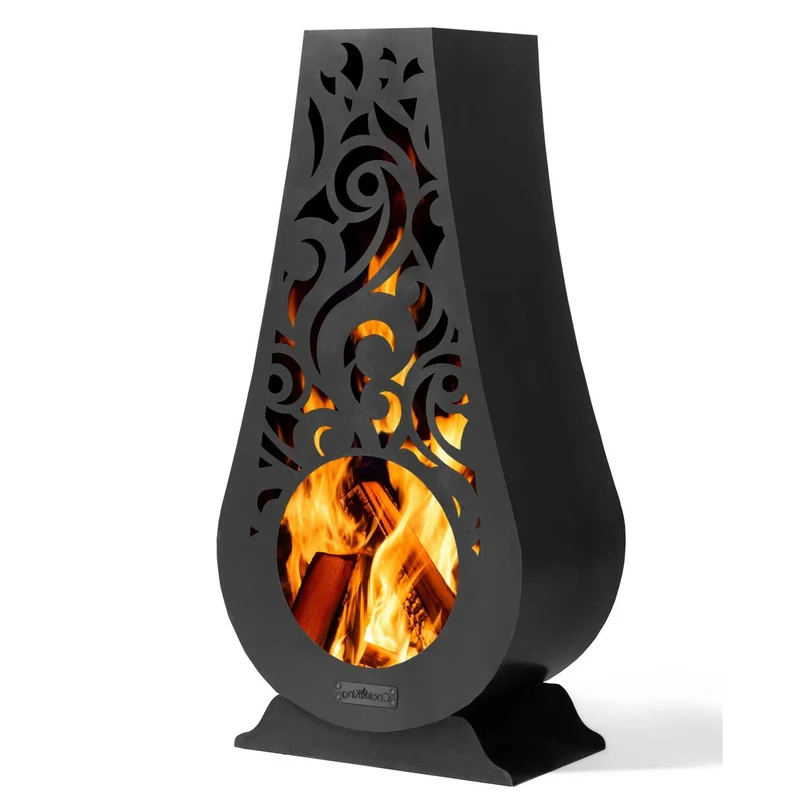 Cook King - Brasero Cheminee Exterieur Terasse, Chauffage Exterieur, Cheminée Bois «HAWANA»