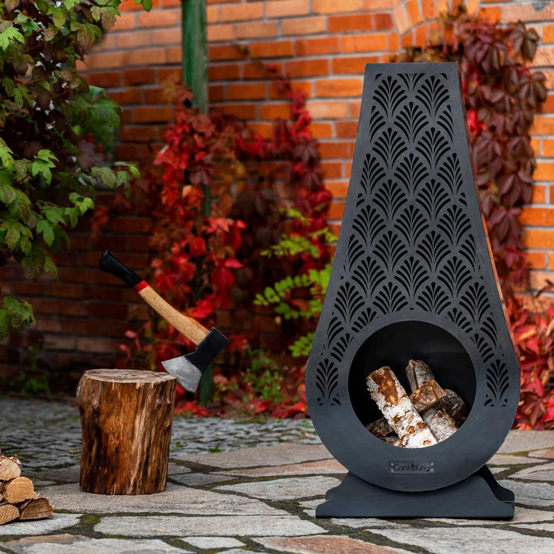 Cook King - Brasero Cheminee Exterieur Terasse, Chauffage Exterieur, Cheminée Bois «ANKARA»
