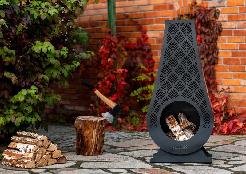 Cook King - Brasero Cheminee Exterieur Terasse, Chauffage Exterieur, Cheminée Bois «ANKARA»