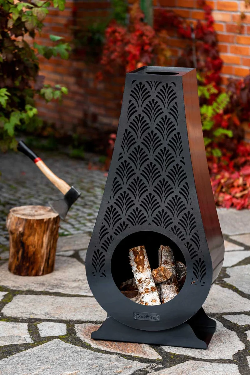 Cook King - Brasero Cheminee Exterieur Terasse, Chauffage Exterieur, Cheminée Bois «ANKARA»