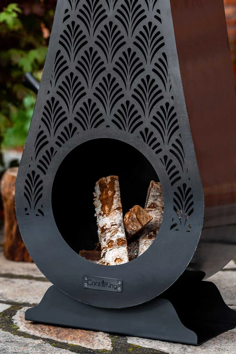 Cook King - Brasero Cheminee Exterieur Terasse, Chauffage Exterieur, Cheminée Bois «ANKARA»